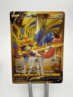 Zacian V 211/202 (Secret rare) NM Sword & Shield Base Set Pokemon TCG - Image 1