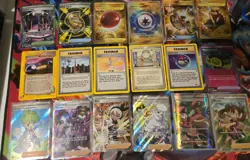 Pokemon Full Art Trainer Gallery E Reader Base Set Trainer Lot. Gold graded slab - Image 1
