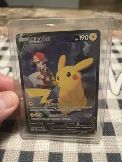 Pikachu V TG16/TG30 Swsh11: Lost Origin Ultra Rare Holo Basic 190HP Pokemon - Image 1
