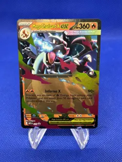 Pokemon ME: Mega Evolution Promo Mega Charizard x ex 029 Black Star Promo NM - Image 1