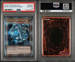 2024 Yu-Gi-Oh! Blue Eyes White Dragon KC01-EN000 QCR Kaiba Case PSA 10 GEM MINT - Image 3