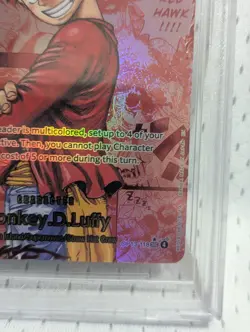 2025 ONE PIECE CARRYING ON HIS WILL RED MANGA ALT ART MONKEY D. LUFFY BGS 9.5 - Image 5