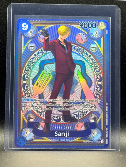 One Piece English OP06-119 Sanji Special Alternate Art SP Blue - Image 1