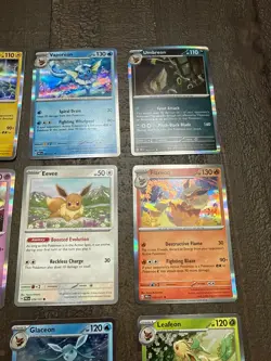 Eevee pokemon cards 2025 evolution forms set 9 cards total - Image 3