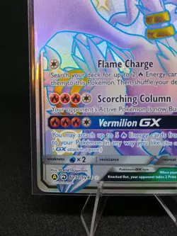 Pokemon TCG Reshiram GX SV51/SV94 Hidden Fates Shiny Vault Holo Rare Card NM - Image 5