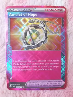 2 CARDS Pokemon Scramble Switch 186 Amulet Of Hope 162 ACE SPEC Surging Sparks - Image 2