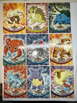 Pokemon Topps 1999 Tv Animation Edition Cards - Image 1