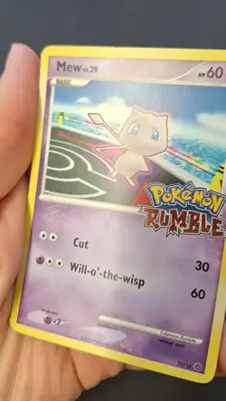 Mew 10/16 RUMBLE Stamped Pokemon TCG Regular Card 2009 Light Play (LP) - Image 2