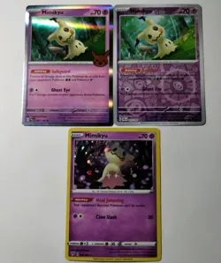 Mimikyu Lot of 3 Cards Darkness Ablaze Paldean Fates Holo Collection Bundle - Image 1