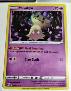Mimikyu Lot of 3 Cards Darkness Ablaze Paldean Fates Holo Collection Bundle - Image 5