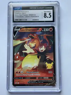 CGC 8.5 Lance's Charizard V Black Star Promos SWSH133 2021 Pokemon Card - Image 1