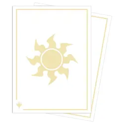 105 Ultra Pro MTG Mana 8 Plains Apex Deck Protectors White Card Sleeves magic - Image 1