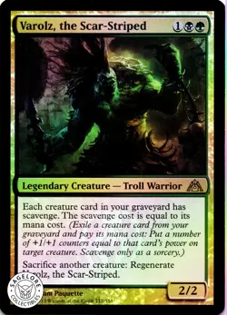 MTG Varolz, the Scar-Striped (112) | LP Foil | Dragon's Maze {DGM} - Image 1