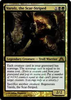 MTG Varolz, the Scar-Striped (112) | LP Foil | Dragon's Maze {DGM} - Image 2