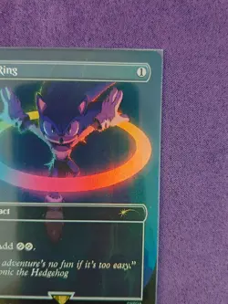 MTG Sol Ring (2093) *Rainbow Foil* Secret Lair Sonic the Hedgehog NM - Image 2