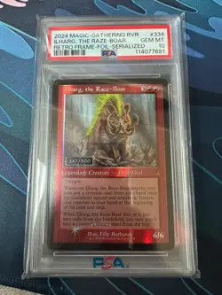 MTG Ravnica Remastered Ilharg, the Raze-Boar Retro Frame-Foil-Serialized - Image 1
