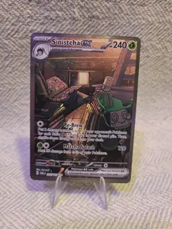 Pokemon Card Sinistcha EX- twilight masquerade 210/167 SIR holo foil - Image 1