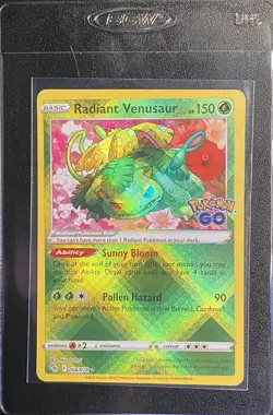 Radiant Venusaur Radiant Rare Holo 004/078 Pokemon TCG SWSH Pokemon GO - NM - Image 5