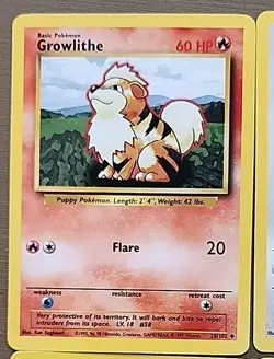 Pokemon Lot 4 Cards Growlithe 28, Eevee 51, Slowpoke 55, Exeggcute 52 - Image 2