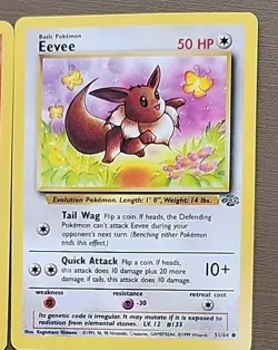 Pokemon Lot 4 Cards Growlithe 28, Eevee 51, Slowpoke 55, Exeggcute 52 - Image 3