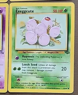 Pokemon Lot 4 Cards Growlithe 28, Eevee 51, Slowpoke 55, Exeggcute 52 - Image 5