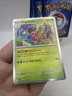 Meganium 010/132 Mega Evolution Rare Holo Pokemon 2025 TCG Card NM - Image 5