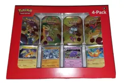 Pokemon TCG Scarlet & Violet 151 Mini Tin 4-Pack Sam's Club Sealed Booster Packs - Image 1