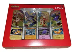 Pokemon TCG Scarlet & Violet 151 Mini Tin 4-Pack Sam's Club Sealed Booster Packs - Image 1