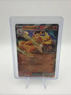 Pokemon TCG Charizard EX 006/165 RR SV2a 151 Card NM Condition - Image 1