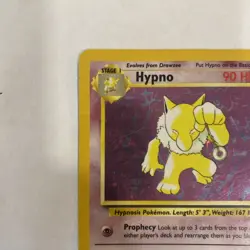 1999 Pokemon, Fossil, #8/62 Hypno, Holo Rare - Image 4