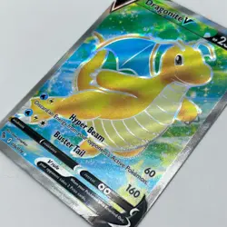 Dragonite V 076/078 Full Art - Pokemon GO TCG M/NM - Foil Cut Line Print Error - Image 2