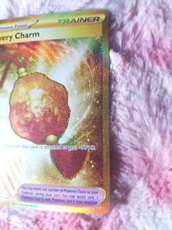 Pokemon Bravery Charm 175/142 Sv07: Stellar Crown Hyper Rare Gold 2024 - Image 3