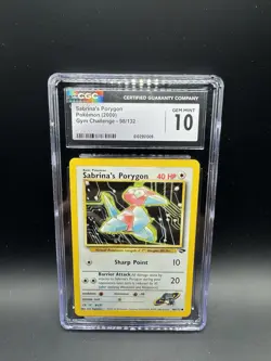 Pokemon Sabrina's Porygon Gym Challenge #98 CGC 10 - Image 1