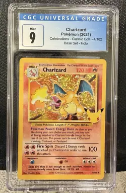 Pokemon Charizard 2021 Celebrations Classic Collection #4/102 HOLO BLEED - Image 1