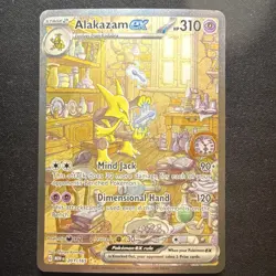 Alakazam ex 201/165 NM SV: Scarlet & Violet 151 Illustration Rare Holo Pokemon - Image 1