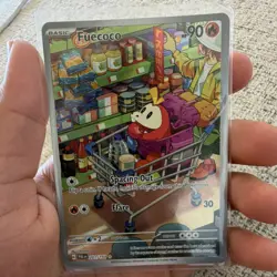Pokemon Fuecoco PALDEA EVOLVED Illustration Rare 201/193 Basic 90 HP Fire - Image 1