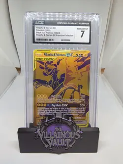 2016-19 Pokemon SM Black Star Promos Pikachu & Zekrom Tag Team #SM248 CGC 7 - Image 1