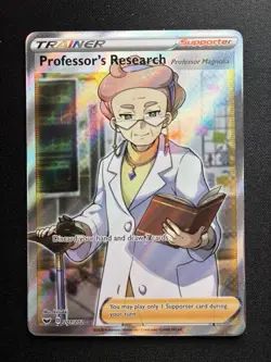 Pokemon: Professor's Research (Magnolia) Full Art 201/202 Sword & Shield Base - Image 1