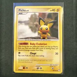 Pokemon TCG Pichu Mysterious Treasures 93/123 Regular LP. - Image 1