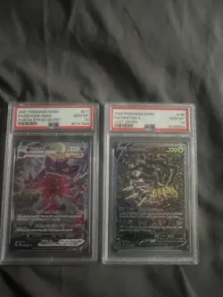 Pokemon Gengar VMAX & Giratina V Secret Rare PSA 10 Fusion Strike Lost Origin - Image 1