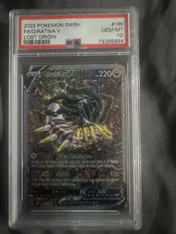 Pokemon Gengar VMAX & Giratina V Secret Rare PSA 10 Fusion Strike Lost Origin - Image 2
