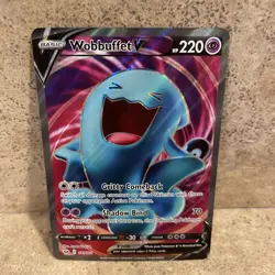 Wobbuffet V (Full Art) 191/202 Pokemon TCG Ultra Rare SWSH01: Base Set NM 2020 - Image 2