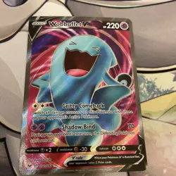 Wobbuffet V (Full Art) 191/202 Pokemon TCG Ultra Rare SWSH01: Base Set NM 2020 - Image 3