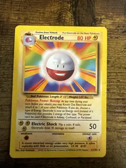 Electrode 21/102 Base Set - Vintage - Unlimited Pokemon TCG MP - Image 1