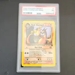 Pokemon Dark Charizard Team Rocket Holo Rare #4/82 PSA 7 2000 WOTC - Image 1