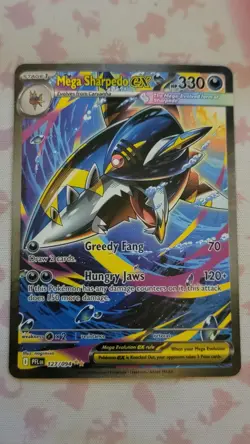 Mega Sharpedo ex 127/094 Pokemon TCG Me02: Phantasmal Flames SIR Holo - Image 1