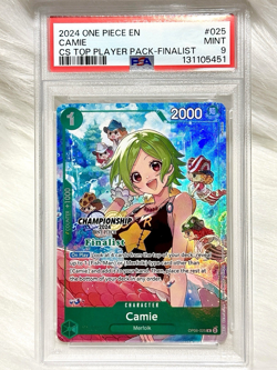 PSA 9 Camie OP06-025 ENG ONE PIECE TCG 2024 Championship Finalist - NM/M - Image 1