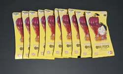 10 SLEEVED BOOSTER BLISTER PACK LOT - One Piece OP-07 500 YEARS IN THE FUTURE 🔥 - Image 1