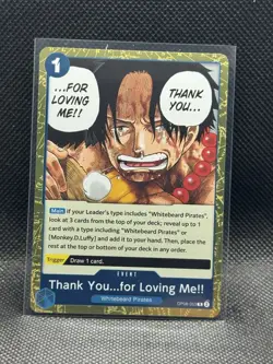 One Piece CCG: Two Legends - Thank You…for Loving Me!! (Foil Rare OP08-053) - Image 1