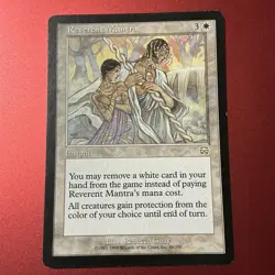 1999 Magic The Gathering - Reverent Mantra - Mercadian Masques LP #44/350 - Image 1